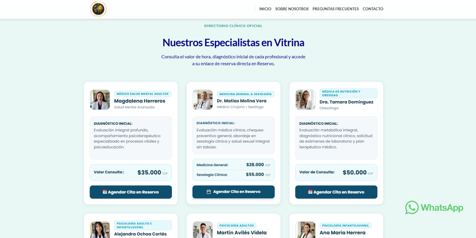 Sitio web de Global Salud